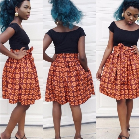 veroex Dresses & Skirts - African Clothing for women Ankara women pleated skirt